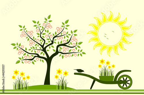 spring scene