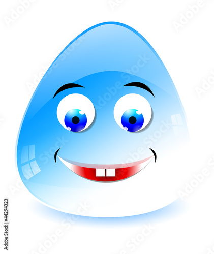 blue face
