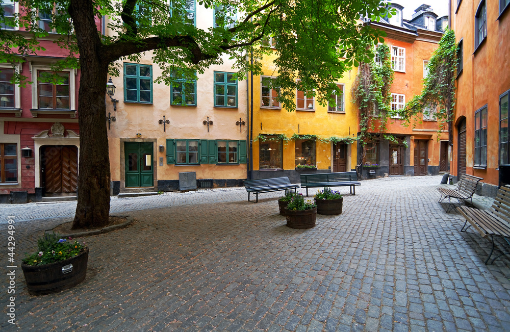 Fototapeta premium Stockholm Old Town square in summer.