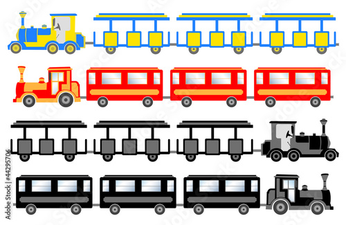 train for sightseeing - vector