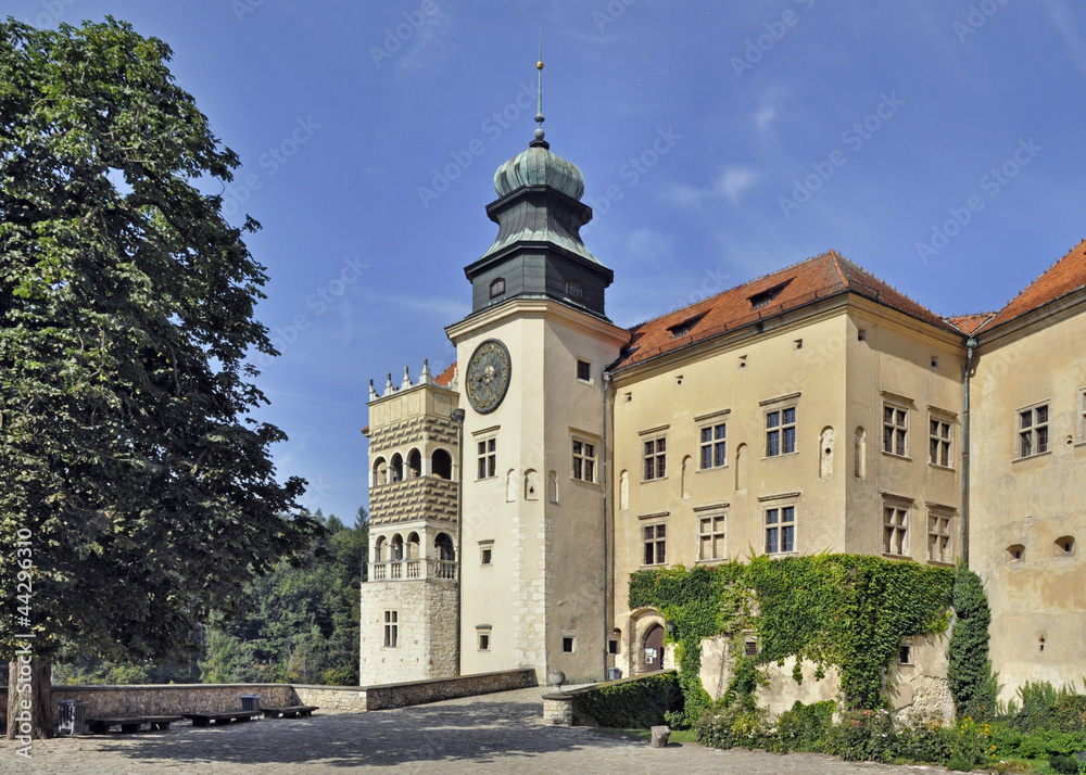 Naklejka premium Castle Pieskowa Skala in Poland