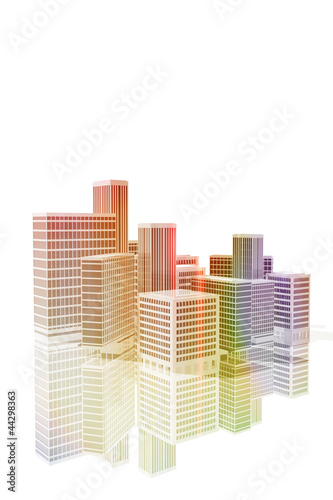Edificios de oficinas en la ciudad