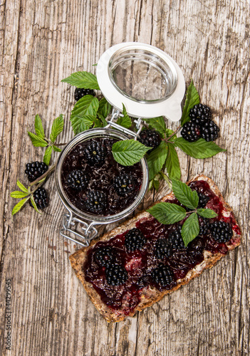 Fototapeta Naklejka Na Ścianę i Meble -  Fresh made Blackberry Jam