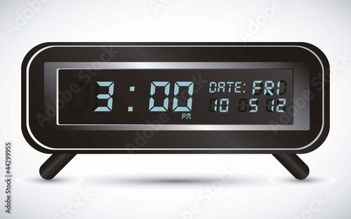 llustration of digital clock