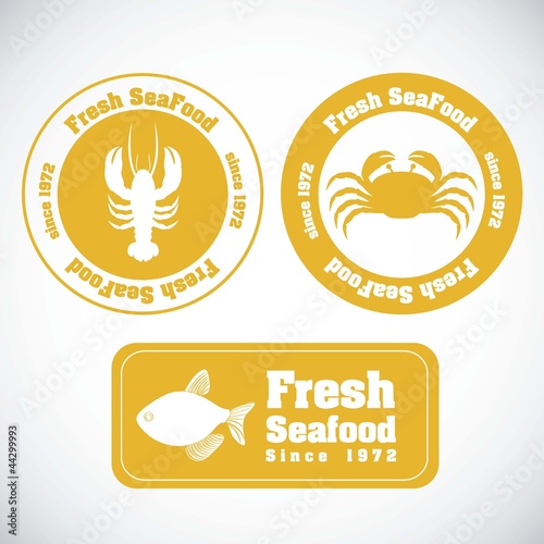 Stamp of sea animals