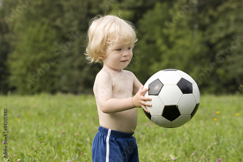 Baby with  ball in the park © katrin_timoff