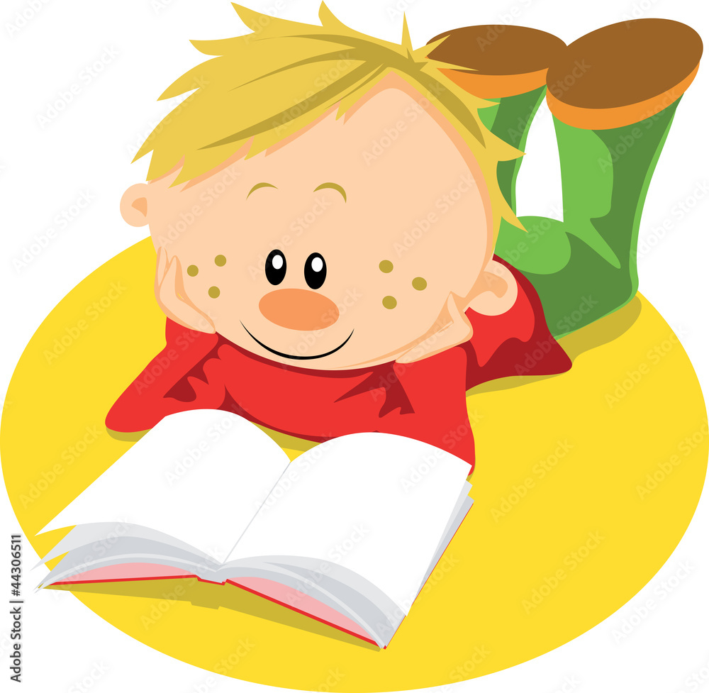 boy with book learn