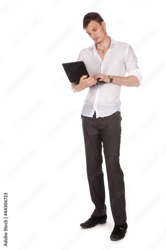 guy with a computer