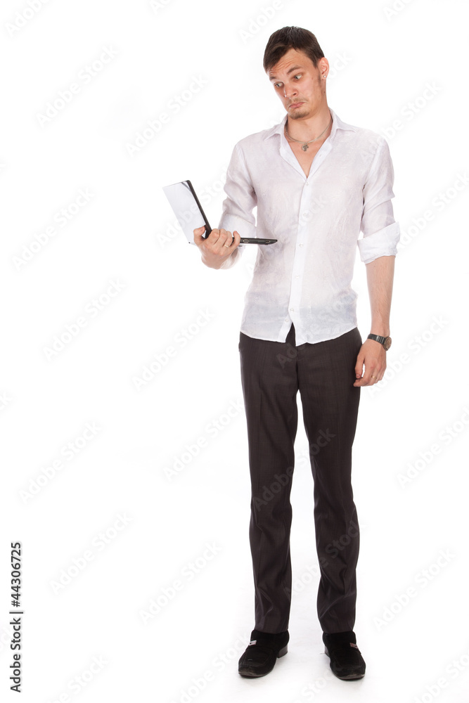 guy with a computer guy with a computer