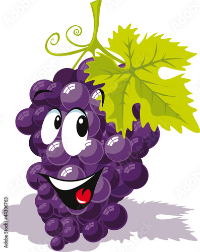 wine grape cartoon