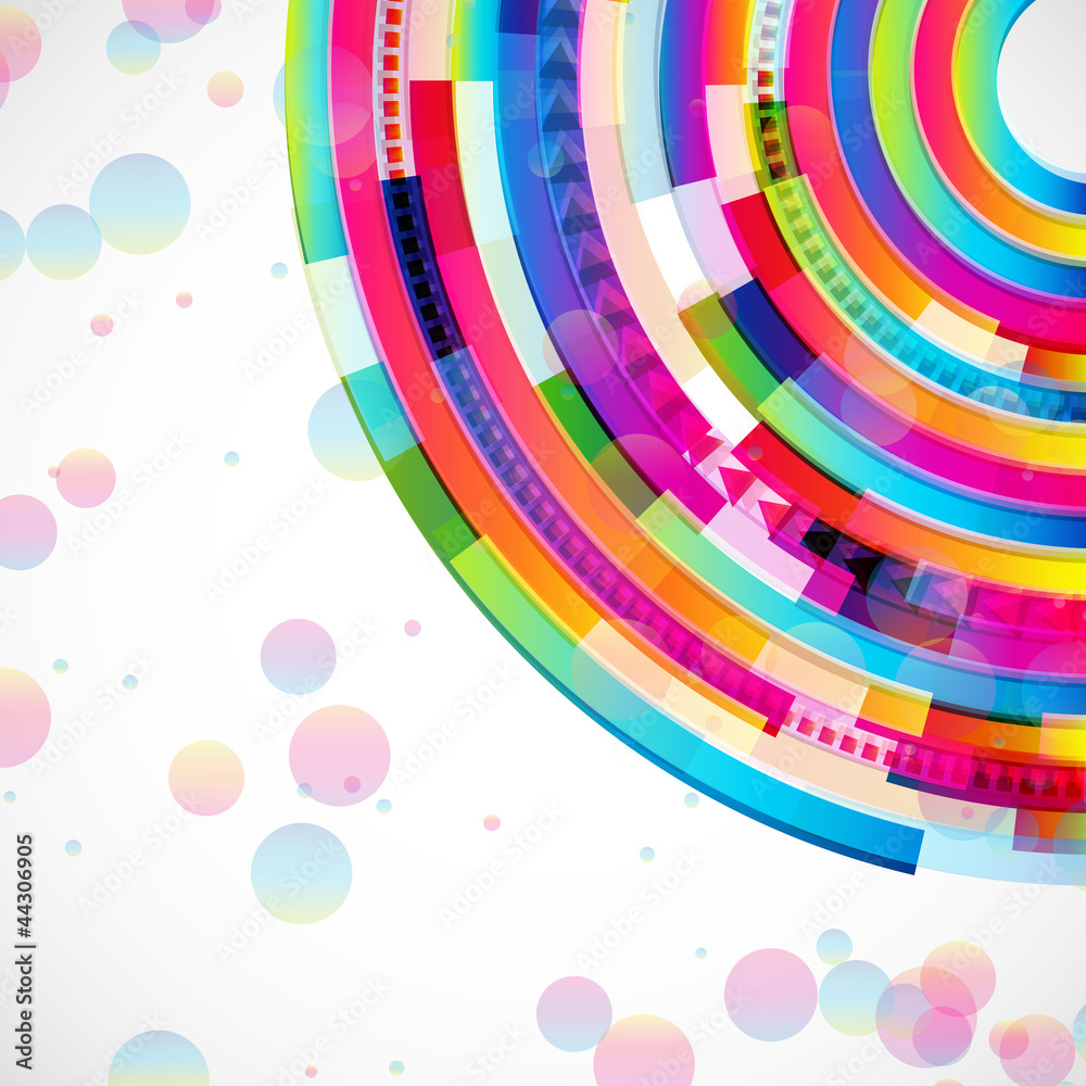 Obraz premium Abstract digital circles background