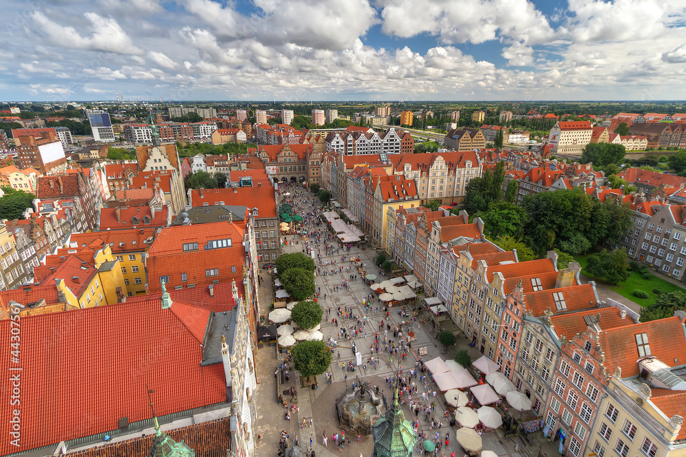 Obraz premium Architecture of old town in Gdansk, Poland