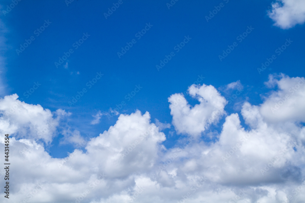 blue sky with white could and sun blue sky with white could and sun