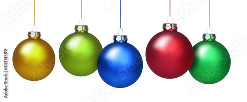bunte Weihnachtskugeln