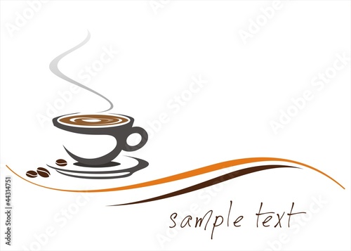 hot coffee , cafeteria , business logo design