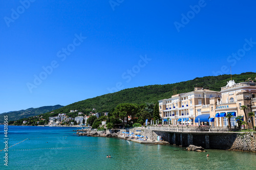 Adriatic Sea Scenic View, Opatija Town, Popular Tourist Destinat