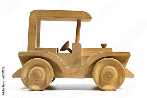 Wooden toy car