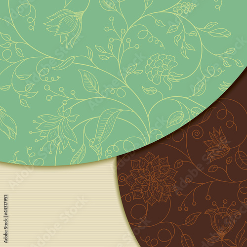Background with floral pattern