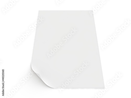 white paper isolated on white © martanfoto