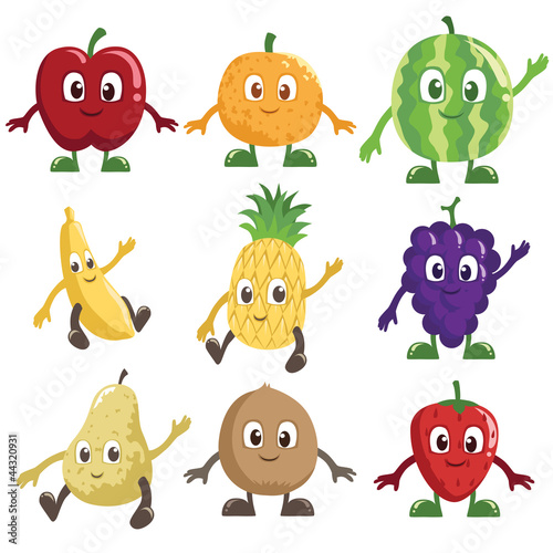 Fruits characters
