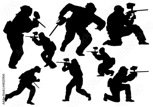 Painball Players vector