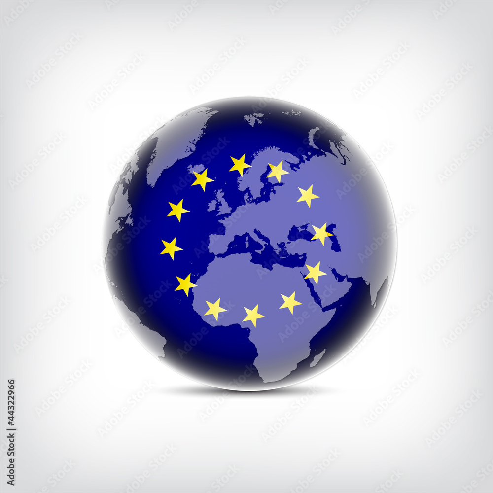 EU Globus Stock Vector | Adobe Stock