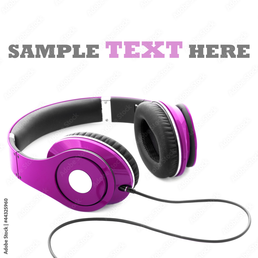 Headphones isolated on a white background