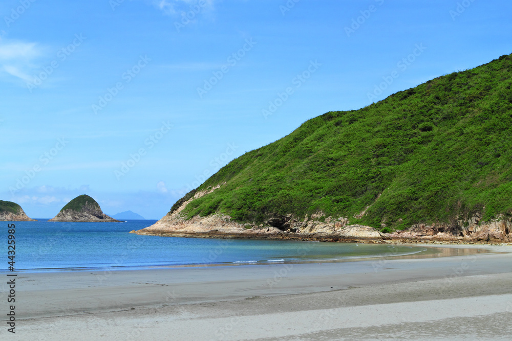 Fototapeta premium Sai Wan beach in Hong Kong