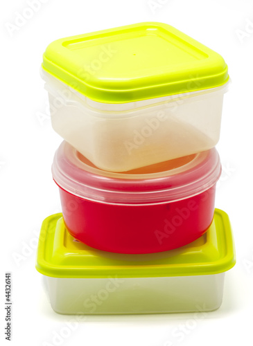 Tapety artystyczne Plastic containers for food