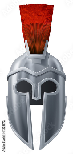Spartan helmet illustration