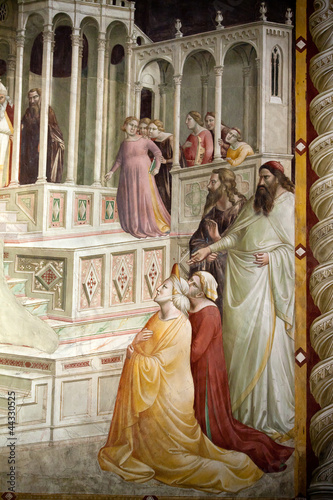Fotografija Florence -  Santa Croce: Frescoes in the Baroncelli Chapel