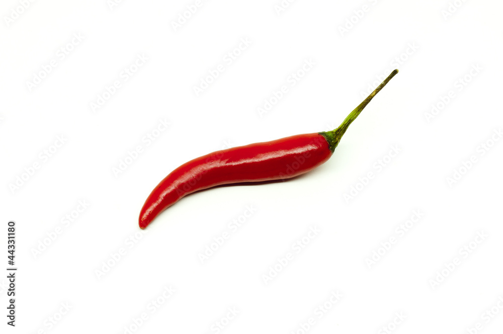 Thai red hot chili on white background Thai red hot chili on white background