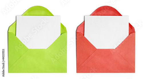 Set of isolated opened enve...