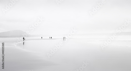 Foggy day on the beach