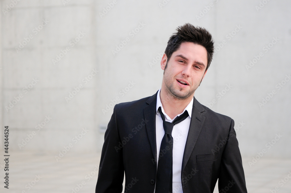Portrait of a handsome young smiling business man Portrait of a handsome young smiling business man