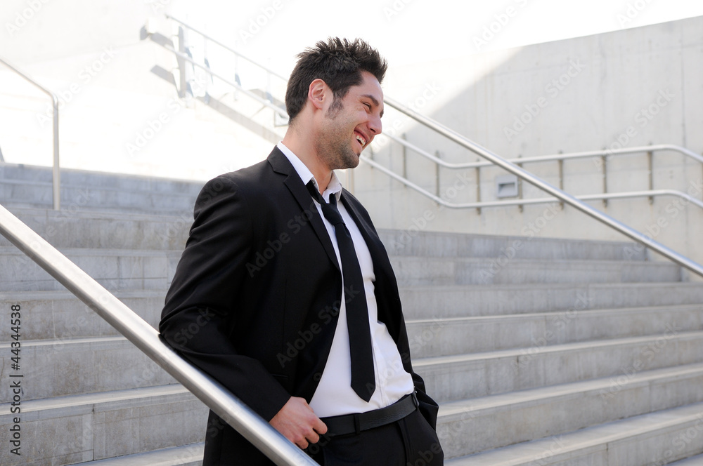 Portrait of a handsome young smiling business man Portrait of a handsome young smiling business man