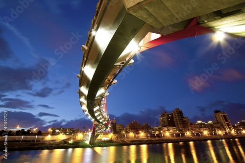 sunset with bridge