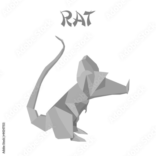 origami rat