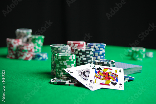 blackjack in a casino