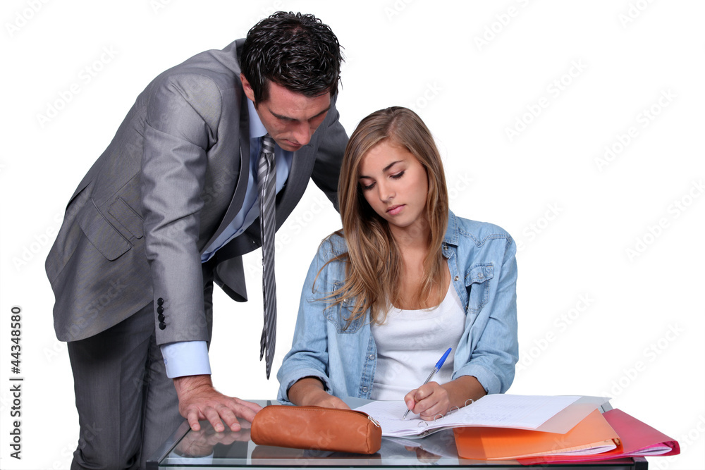 Teacher and student Teacher and student