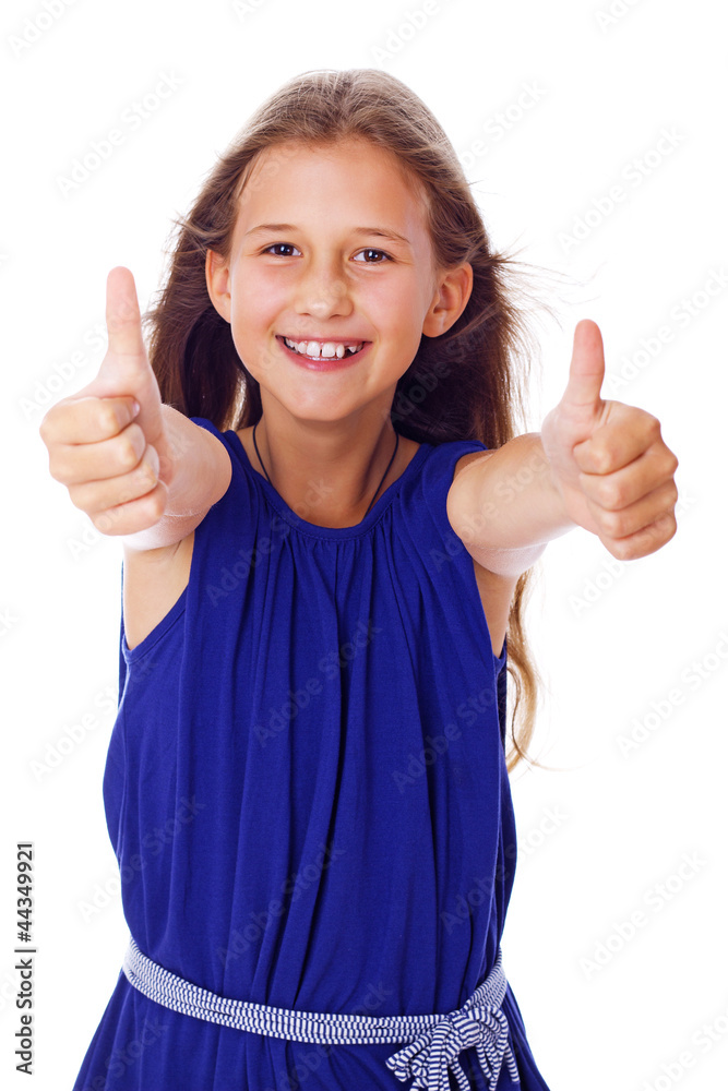 Portrait of beautifu girl posing on white background Portrait of beautifu girl posing on white background