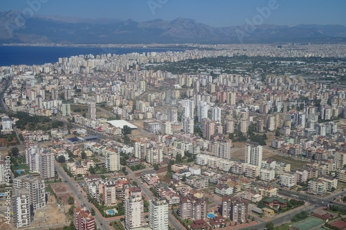 Air photo of Antaly city in Turkey.