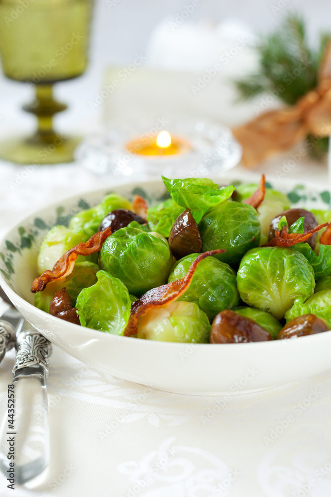 brussels sprouts with bacon and chestnuts brussels sprouts with bacon and chestnuts