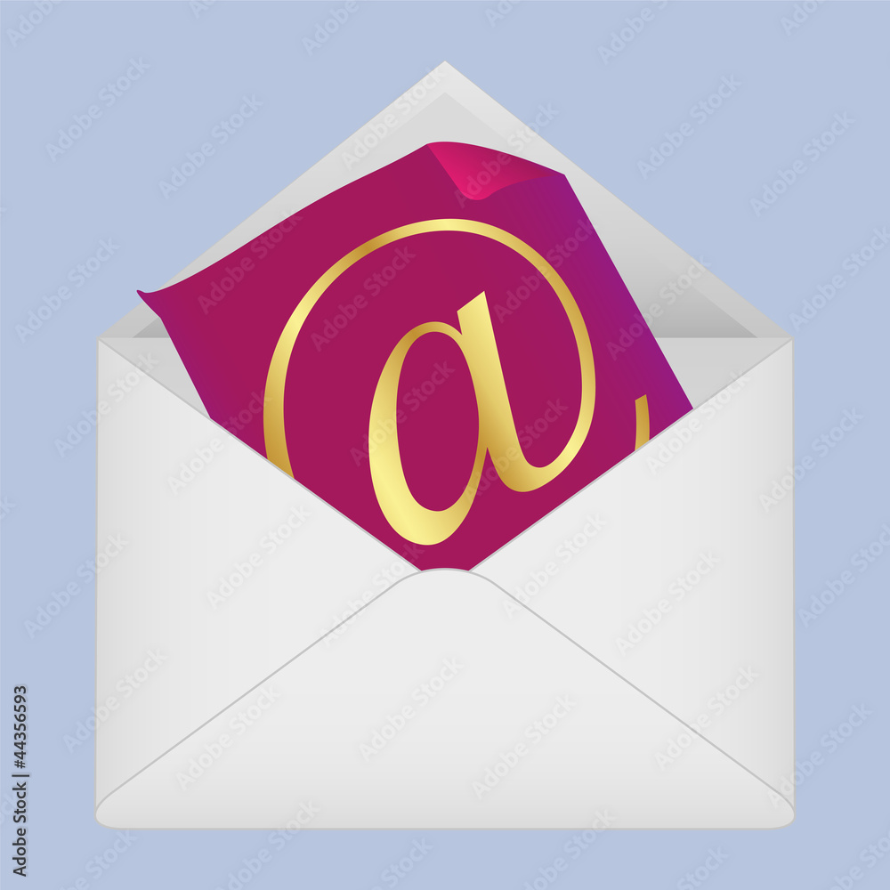 Email symbol in envelope Email symbol in envelope