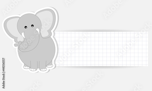 etichetta elefante - place your text