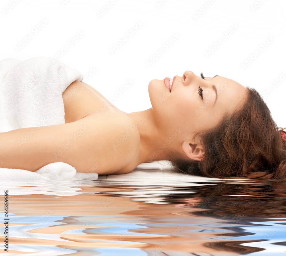 Obraz premium beautiful woman in spa salon