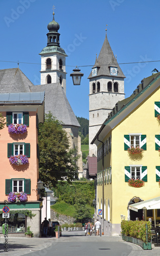 im bekannten Urlaubsort Kitzbuehel in Tirol photo