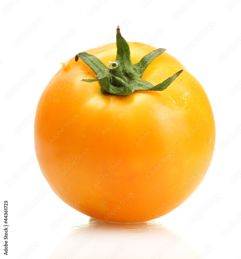 yellow tomato isolated on white yellow tomato isolated on white