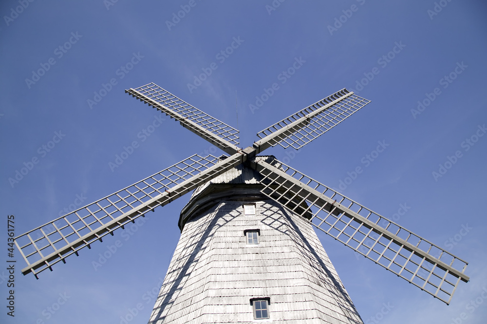 An old windmill flour production An old windmill flour production