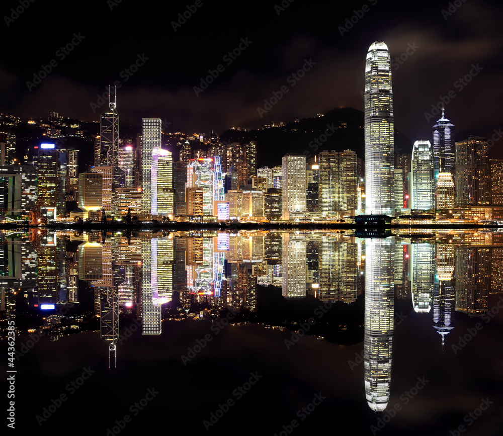 Fototapeta premium hong kong, nuit